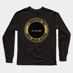 I Survived The 2024 Solar Eclipse Long Sleeve T-Shirt